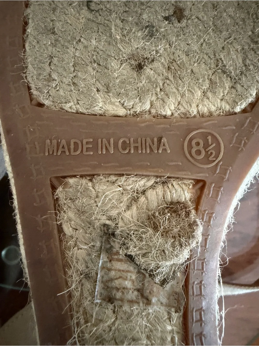 J. CREW Canvas Peep Toe Wedge Espadrille Shoes in size 8.5